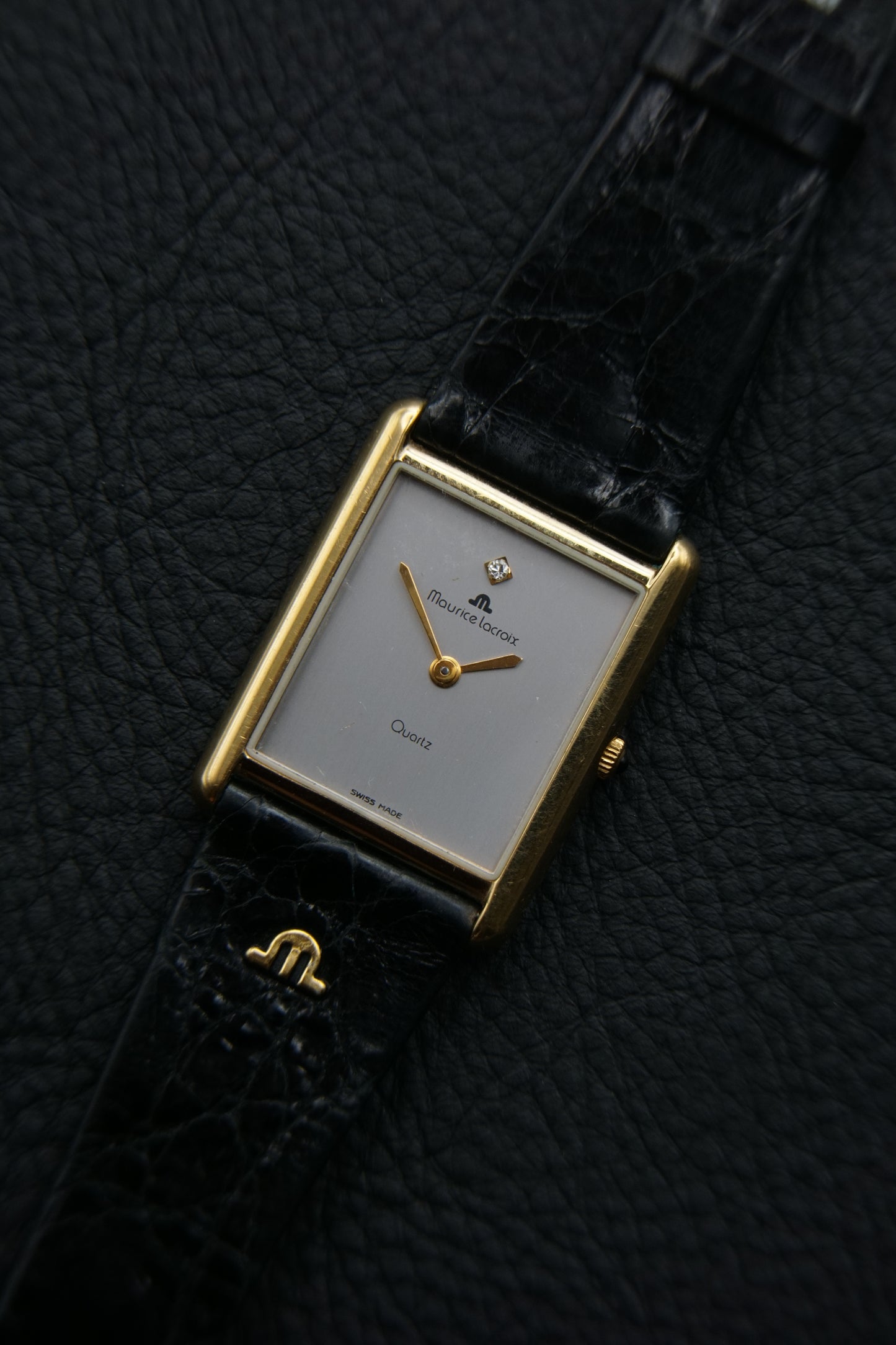 Maurice Lacroix Tank |Graues Ziffernblatt| Full Set!
