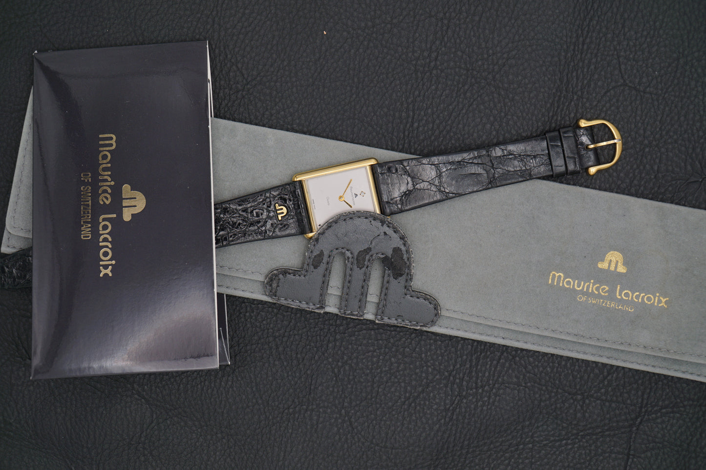 Maurice Lacroix Tank |Graues Ziffernblatt| Full Set!